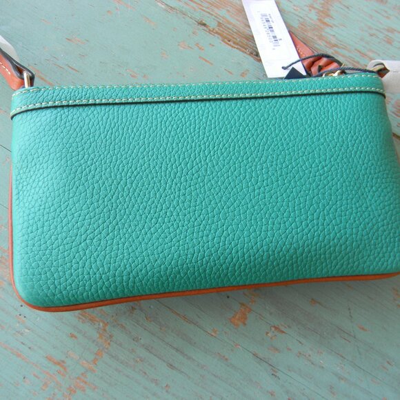 NWT DOONEY & BOURKE GIGI PEBBLE LEATHER CROSSBODY BAG SPEARMINT GREEN - Picture 7 of 10